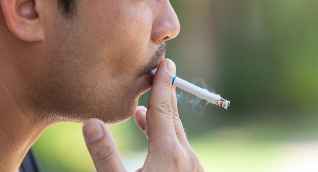 man smoking